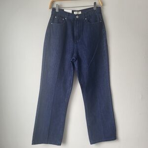 Artlove Myra High Rise Straight Navy Blue Straight Leg Jeans Euro 36